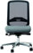 bümö Bisley Bali Bürostuhl ergonomisch, Stoff & Netzbezug in schwarz/grau - Ergonomischer Drehstuhl mit Aluminium Fußkreuz, Stuhl ohne Armlehne, Bürodrehstuhl mit Synchronmechanik