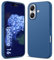 Filoto Liquid Silicone Case for iPhone 16 (6.1 inch) - Ultra Thin Full Body Protective Case, 4-Layer Shockproof Structure, Soft Scratch Resistant Microfiber Lining, Dark blue
