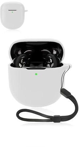 Protective cover for Bose QuietComfort Ultra Wireless Noise Cancelling Earbuds,Soft Silicone Case with Waterproof, Shockproof & Scratch-resistant,ideal for Daily Protection,White