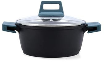 Quid Confort Cacerola Aluminio Fundido 20cm - 2,2l Aluminio Apto Vitrocerámica Apto Inducción 2 Capas Antiadherentes