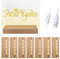 YWNYT 8 Stück LED Lichter Display Basis, Warme Farbe Rechteckig Holzbeleuchtung Basis Stand für 3mm Dicke Acryl Platte Glas Platte Harz Kunst, DIY Acrylplatte Decorative Ornament (8 Stück)