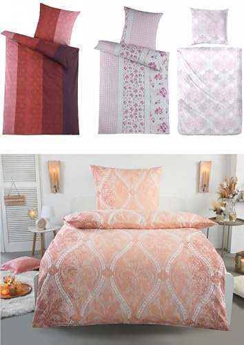 MB Warenhandel24 Bettwäsche Winter Biber Baumwolle attraktive Designs 135x200 + 80x80 cm 2-4 TLG teilig (Ornamentik, 2X ca. 135x200 cm + ca. 2X 80x80 cm)