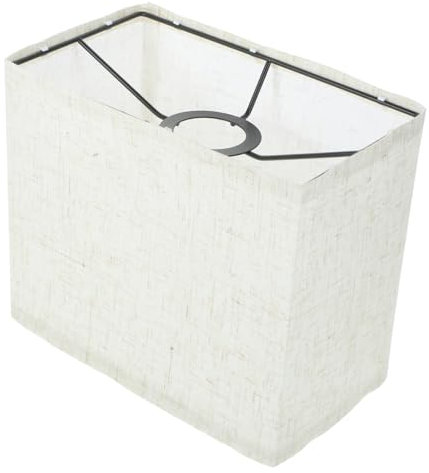 SOIMISS Rechteckige Tischlampenabdeckung lampenschirm retro lampenschirm eckig kleine Lampenschirme, Nachttischlampen Lampenschirm aus weißem Stoff kronleuchter akku wandleuchte Leinen-