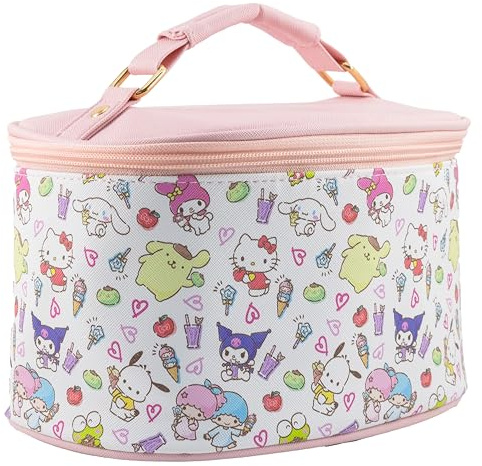 Fast Forward Stitch, Hello Kitty, Bluey or Strawberry Shortcake Makeup Organizer, Travel Toiletry Bag for Women, Makeup Travel Bag, Cosmetic Bag, Train Case, HK and Friends