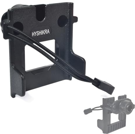 HYSHIKRA Walkie-Talkie CB Mikrofon-Adapter, 17 mm, Kugelgelenk-Adapter, Halterung, Klemme, Universal-Radiohalterung, Clip-Befestigung für BaoFeng Kenwood Yaesu Midland Motorola Quansheng HT