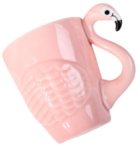 Ipetboom Taza de Cerámica de Flamenco Rosa de Resistente y Duradera para Café y Leche como para Ocasión