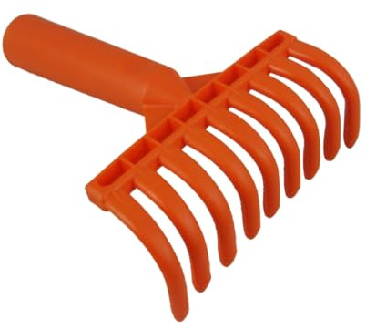 Aurelicxy Cabezas de Rastrillo para Aceitunas, Rastrillo de 9 Dientes, Pala de Plástico Multiusos, Rastrillo para Recoger Aceitunas, Herramientas de Jardinería, Diámetro Interior de 2,5 cm