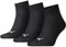 PUMA Herren Plain 3p Quarter Socken, Schwarz, 43-46