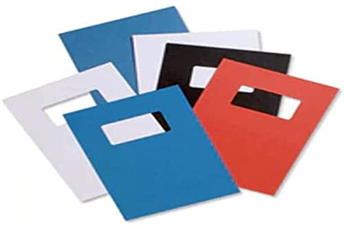 Rexel Acco Einbanddeckel (Ledernarbung, mit Fenster, 280 g/qm, Format A4) 25 x 2 Stück weiß