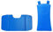 Drive Medical Comfortbezug Auflagenset für Badelift Bellavita/Bellavita 2G, Weiß/Blau, Kunststoff