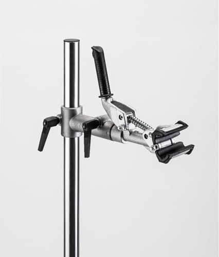 Elite Bras Pince CLAMP Universel – Mors Montage Établi/Mur pour Pied d'Atelier – Fixation Atelier Vélo