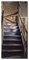Wallario Selbstklebende Türtapete Treppe in einem Alten Haus - Türposter 93 x 205 cm Abwischbar, rückstandsfrei zu entfernen