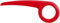DEKAFORM Fahrrad Kettenschutz 180-2 bis 36/38 Zähne für Diamant Enik Peugeot NSU Velo Winora Fahrrad * rot