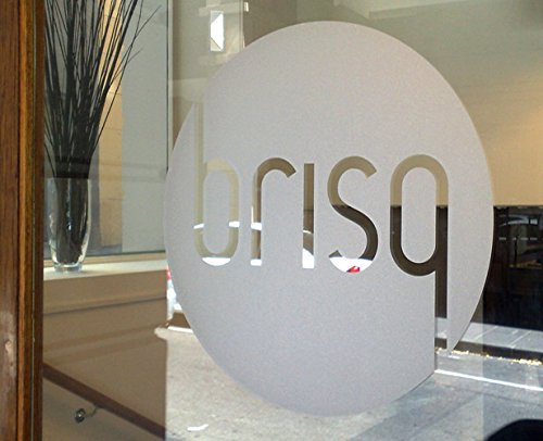 AnOL (100 x100 cm) Custom Personalized Etched Vinyl Graphics for Glass/Office Window Frosted Look Sticker/Die Cut Custom Text Signs