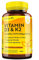 Vitamin D3 3000iu & K2 100ug (MK7) – 120 Vitamin D3 K2 Vegetarian Capsules – Supports Normal Bones, Muscles, Teeth and Immune System – Cholecalciferol & Menaquinone-7 – Made by Nutravita