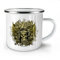 Wellcoda Beste Pilot Krieg Cool Schädel Emaille-Becher, Flug - 10 Unzen-Tasse - Kräftiger, griffiger Griff, Zweiseitiger Druck, Ideal für Camping und Outdoor
