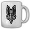 Tasse SAS black Special Air Service Abzeichen Wappen Who Dares Wins #24637