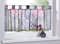 Gardinenbox Scheibengardine »Digital Druck« Voile Kurzgardine SChlaufen Transparent Digital Druck Küche Fenster Modern HxB 40x120 cm Orchidee Grau, 10000262