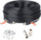 Tonton 200Ft/60M 4K-8MP-5MP-2MP BNC Cable de vídeo CCTV 60Meter BNC Cable, Cable de extensión para la cámara de vigilancia de vídeo Sistema de vigilancia + BNC RCA Adaptador