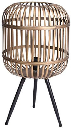 Tischlampe Industrial Vogelkäfig Leuchte (ohne Leuchtmittel) Schutzkäfig Lampe Metall Beige gmf003 Palazzo exklusiv