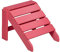 NEG Design Adirondack Fußbank MARCY täuschend echte Holzoptik, wetterfest, UV- und farbbeständig rot