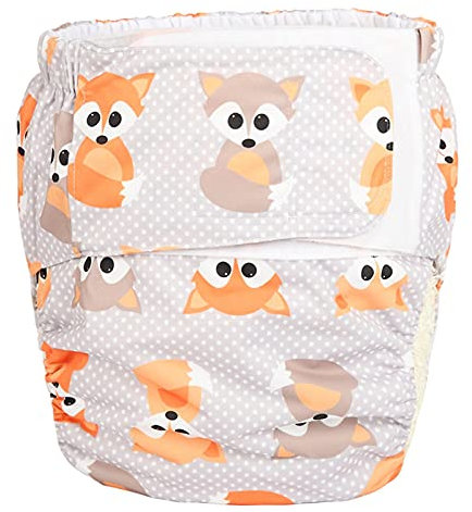 1 XL Erwachsene Stoffwindel Windel Harninkontinenz Tasche Wiederverwendbarer Einsatz Klettverschluss ABDL Age Play 26,7 Zoll bis 50,4 Zoll,F