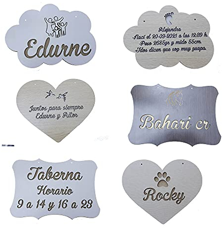 EDURAIT Placa de Madera Personalizada con Frases Inspiradoras – Cartel Decorativo para Pared – Regalo Único para Bodas, Bautizos, Comuniones y Hogar