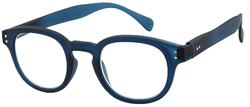 JOOX Occhiali da Lettura Vintage Neri con Cerniere a Molla, Ausilio per La lettura per Uomo e Donna, Lettore Filtro Luce Blu