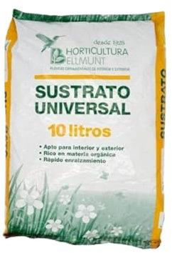 Sustrato Universal para Plantas con Materia Orgánica - para Interior y Exterior - Rápido Crecimiento de Las Raíces - Plantas Ormanentales y Decorativas - Saco de 10 L