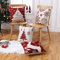 CAROMIO Weihnachtskissenbezüge 4er Set, Weihnachtskissenbezüge Rot Weihnachtsdekorationen 50 x 50 cm Weihnachts kissenbezüge Deko für Sofa, Heimdekoration Xmas Cushion Covers 20 Inch