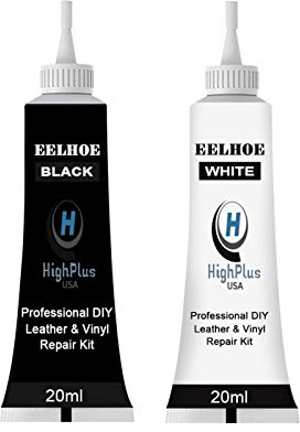 Maodom Leder Reparatur Creme,Kratzer Reparieren,Flüssigleder Lederreparaturgel Für Ledercouch Lederjacke Autositz Sofa Mänte,Vinyl Und Leder Kunstleder Reparatur Set(Schwarz/Weiß) 20G2
