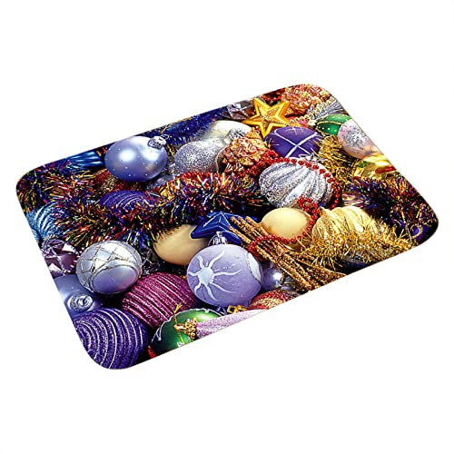 Fußmatte Weihnachten Weihnachtsteppich Rentier, Merry Christmas Home Fußmatte Tür Fußmatten für Schlafzimmer, Flur Wohnzimmer Boden, Küche Badezimmer, 40x60CM