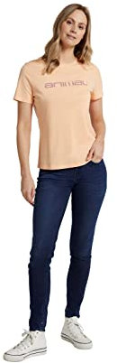 Animal Marina Womens Organic Logo T-Shirt - Casual, Lightweight & Breathable Tee in Organic Cotton with Relaxed fit - for Summer, Beach, Holiday & Travel Orange