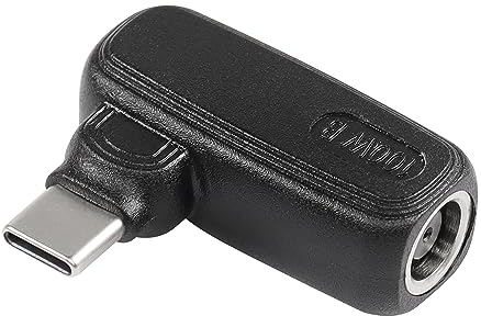 SinLoon 100 W PD DC 7,4 mm x 5,0 mm Hembra (7,4 mm x 0,6 mm) Entrada a USB Tipo C Adaptador de Carga de alimentación Macho, Integrado con Chip de inducción de identificación automática PD (7450 B)