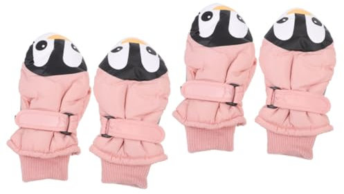 VALICLUD 2 Paar Winterhandschuhe Für Kinder Kinderhandschuhe Skihandschuhe Für Kinder Plüschhandschuhe Warme Vorräte Reithandschuhe Junge Mädchen Thermische Versorgung Spritz Festes Gewebe