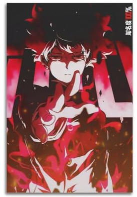 karn Mob Psycho 100 Poster, ästhetische Leinwand, Poster, Raumdekoration, Wandkunst, Poster, Druck, Dekorposter, 30 x 45 cm, ungerahmt