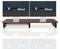 GeekWood Supporto per monitor Antartide - Mensola da scrivania (Noce, L)