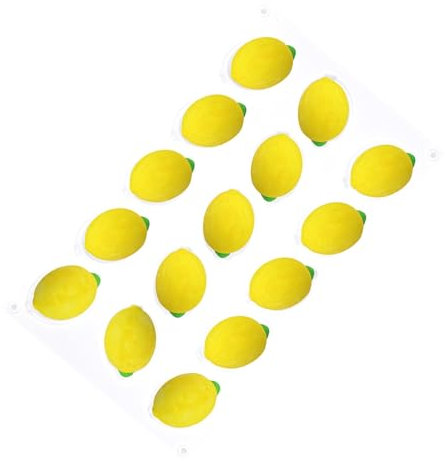 Zitronen-Silikonform, Zitronen-Eiswürfelform-Zitronen-Silikon-Schokoladen-Fondant-Formen,Antihaftbeschichtete Schokoladen-Pudding- -Eiswürfelform, Zitronenform, Schokoladen-Silikonform Für Se