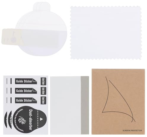 QUARKZMAN 3 Protectores de Pantalla de Vidrio para Reloj de 30 mm HD de Alta Definición Antiarañazos Impermeable Muy Fino TPU Universal Película Protectora de Pantalla de Smartwatch