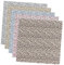 SEWACC 5St Stoff mit Leoparden Muster handgefertigtes Tuch Leopardenstoff quadratisch DIY Tuch Sewing Material Leopard Print Fabric Baumwollfabrik Bedrucken von Patchworkstoffen Baumwolle