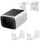 Metal Wall Mount Compatible with eufy SoloCam S220/C210, eufyCam 2C/2C Pro, 2/2 Pro, 3C/S300, 3/S330, 360° Swivel and 90° Tilt Adjustable for Better View Angle, Camera Brackets for Eufy Camera-2Pack