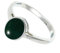 JEWELFORCE 925 Sterling Silber grüner Jade-Edelstein-Ring für Herren und Damen, Stein-Band-Ring, Ring in allen Größen, handgefertigter Schmuck JSR-1156CD_75 (23.9)