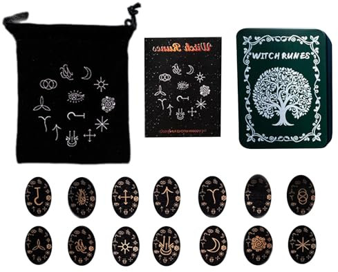 Hrtyvhin Holz Set Handgefertigte Kristallsteine ​​Hexenholzsteine