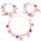 UNICRAFTALE 3pcs 3 style Collier Étoile de Mer Coquillage Bracelet Perle Coquillage Conque Plastron Colliers Bracelets à Breloque Ensemble Rose Été Plage Collier Bracelet Thème Océan Bijoux pour Femme