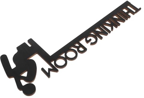 HOOTNEE Holz-zimmertürschild Badezimmer Türrahmen Dekor Rechteckiger Holzbuchstabe Wanddeko Bad Deko Landhaus Stil Robuste Holzkunst Für Kleine Badezimmer Und Wohnraum