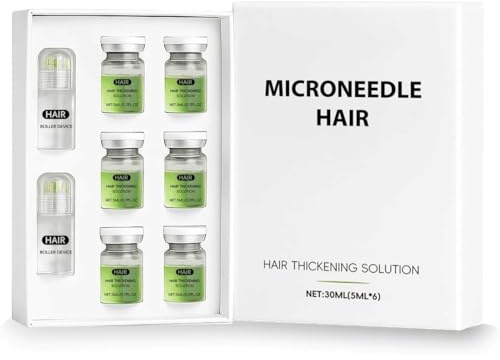 FiTspi Système de repousse des cheveux, solution de croissance des cheveux à micro-aiguilles, rend les cheveux plus épais et plus sains pour homme et femme