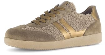 Gabor Damen Low-Top Sneaker, Frauen Sneaker,Weiss,schwarz,Jollys,rot,Glitzer,blau,Rolling-Soft,Sensitive,Basic,Derby,Farro/Bronce,37.5 EU / 4.5 UK