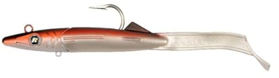 Ragot RAGLOU HYBRID Monster Gummi-Shad mit Rasselsystem, VMC® Haken, 14-20 cm, 45-145 g, 2 Stück, Gummifisch, Meeresköder für Norwegen (Girelle, 101g)