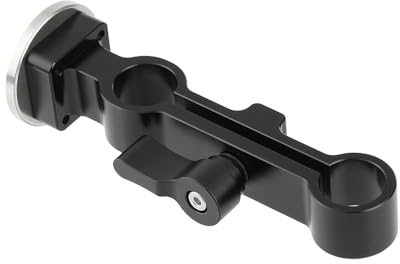 Leichte 15 mm Stangenklemme für DSLR-Kamera, 15 mm Schienensysteme, DSLR-Kamera-Grundplatte, Ersatz für verstellbare Stangenhalterung