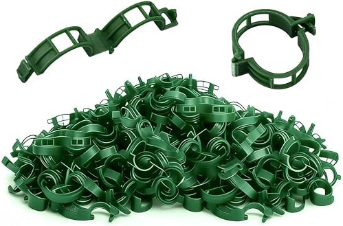 2026 Upgraded Plant Support Clips, Befestigung an Rankhilfe, Draht & Stäben Gemüse, Blumen & Kletterpflanzen (200, Grün)